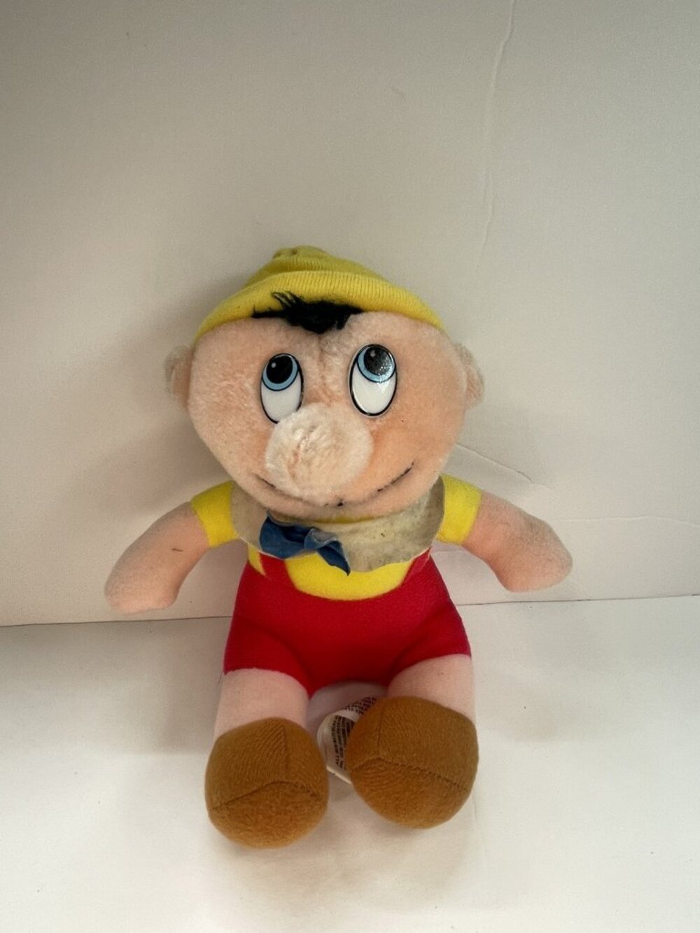Vintage 1985 Pinocchio Plush Doll Toy Walt Disney's Animated Film Classic 8”